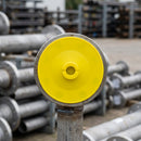 DN 20 Full Face Flange Protector – 3/4" Nominal, 100mm Head, Yellow LDPE