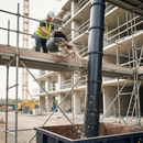 Dark Gray 30" Premium Rubbish Scaffold Chute for Waste Removal