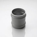 Traditional Aluminium Downpipe Socket 63mm Dia Non-Eared — RAL 7037
