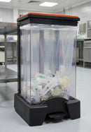 65 litre plastic fire-retardant clear sackholder pedal-operated