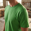 Classic Cotton Crew Neck Work T-Shirt - Apple Green