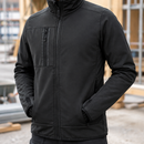 Full Zip Fleece Work Jacket with Recycled Polyester - Black (view 2)