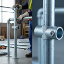 Professional Ready-Made Guardrail Middle Section Post with Galvanized Finish and 1100mm Top Rail Height