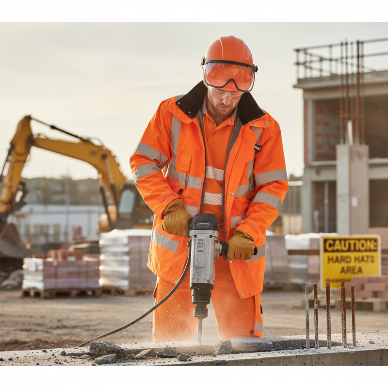 Sienna Premium Hi-Vis 7-in-1 Waterproof Jacket & Bodywarmer - Orange