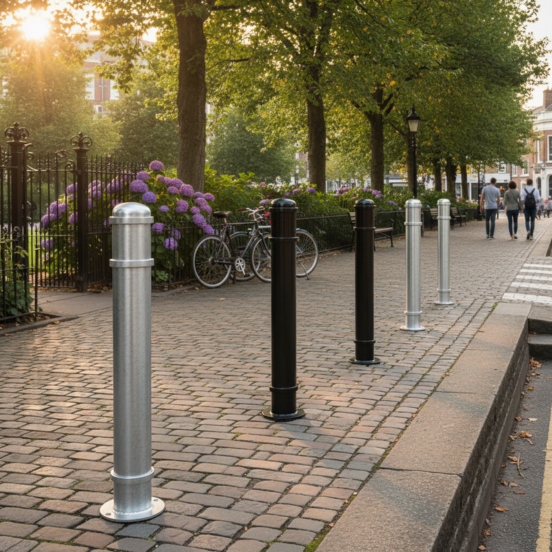 Dim Gray Premium Ornamental Bollard - 114mm Diameter, 900mm Above Ground