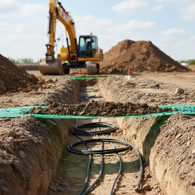 High-Performance Underground Warning Tape 150mm x 365m for Safety