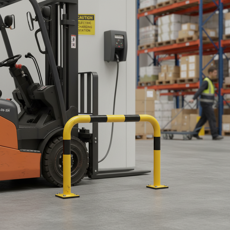 Dark Gray Heavy Duty FLEX Protection Guard - 390mm Height for Industrial Use