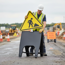 Light Gray Premium 600 x 450mm Sign Frame for Road Traffic Use