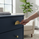 Premium 10 Pack Modern Chic Pull Handles 64mm Brushed Brass Finish for Cabinets and Drawers