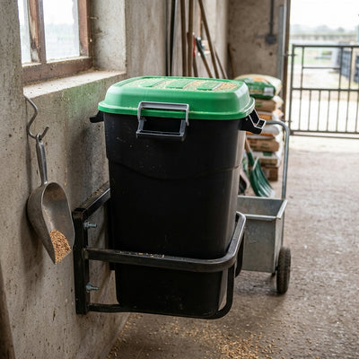 75 Litre Animal Feed Bin with Clip Lid – Green
