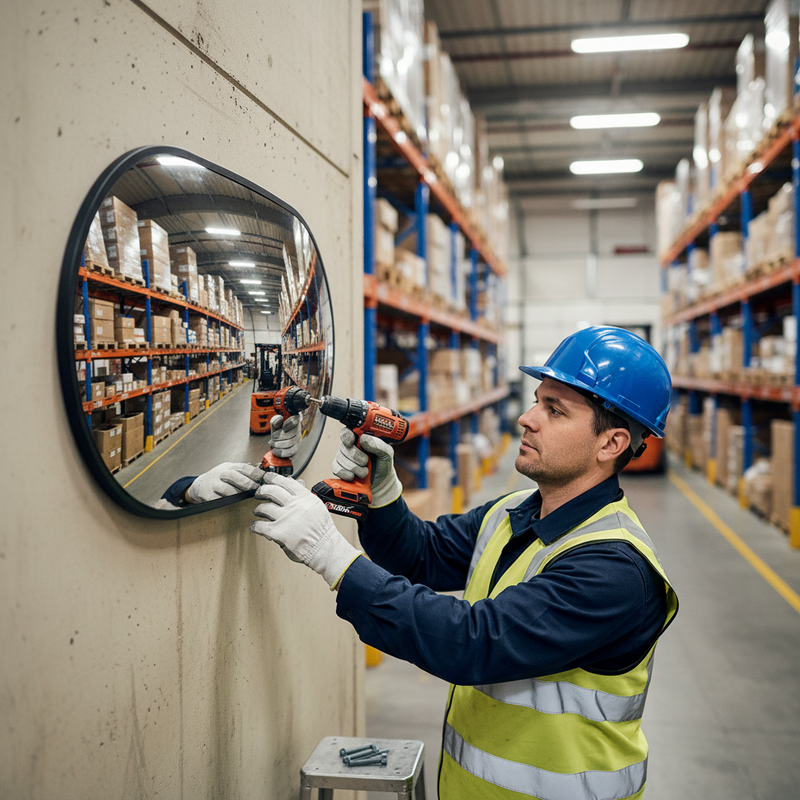 Rosy Brown Premium Internal Convex Wall Mirror - Oval for Wide-Angle Viewing