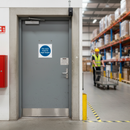 Light Slate Gray Premium Mandatory Fire Safety Sign - This Door Must Be Kept Closed