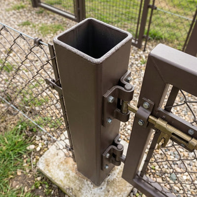 1.8m Sepia Brown Gate/Corner Post