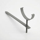 Half Round Aluminium Gutter Rise and Fall Bracket 125mm — RAL 7037