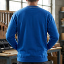 Crew Neck Work Sweatshirt Cotton Blend - True Blue