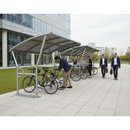 Light Gray Premium Bike Shelter Extension Bays with Galvanised Roof