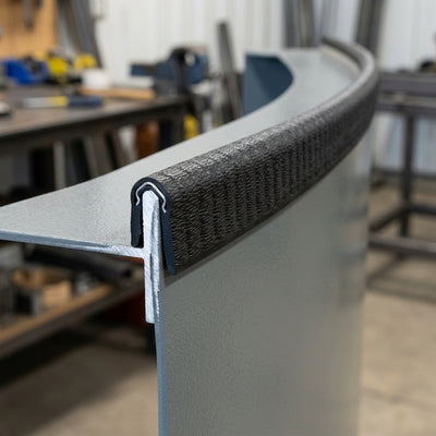 Steel-Reinforced Grip Edge Trim 14.5x10.5mm for 2-5mm Panels - 5m PVC
