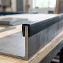 Square Rubber Edge Protector 11x13mm for 9mm Panels - 5m EPDM