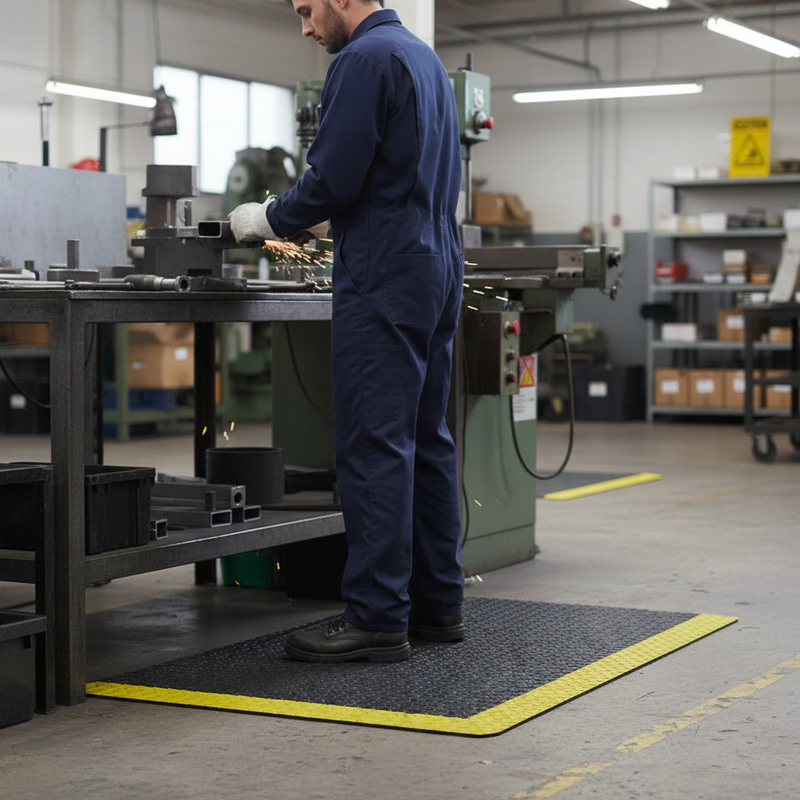 Dark Slate Gray Heavy Duty Anti-Fatigue Cushioned Mats - Premium Quality