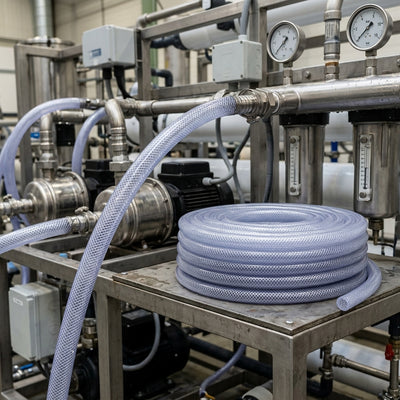 1/2" Clear Braided PVC Hose - 30 Metre Coil