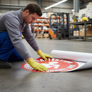 Light Slate Gray Premium Floor Sign - Attention Authorised Personnel Only