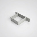 Aluminium Downpipe Clip 72×72mm with 5mm Wall Spacing — RAL 7035