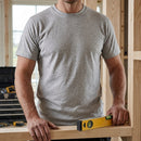 Classic Cotton Crew Neck Work T-Shirt - Ash Grey