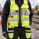 Class 1 Yellow/Black High-Visibility Trades Vest (view 2)