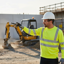 Rosy Brown Premium High-Visibility Recyclable Sweatshirt - Saturn Yellow