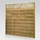 Flat Top Fence Panel with Trellis 6ft x 6ft (view 2)