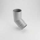 76mm Diameter Flush Joint Aluminium Downpipe Bends — RAL 9006 / 112.5 Deg
