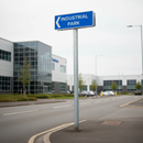 Light Gray Professional 76mm Galvanised Sign Post Extensions - 1 Metre Height Increase