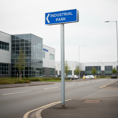 Professional 76mm Galvanised Sign Post Extensions - 1 Metre Height Increase