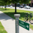 Dark Slate Gray Premium 76mm Round Sign Post Cap for Enhanced Protection