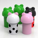 Set of 4 Polyethylene Themed Litter Bins, Compact Design (view 2)