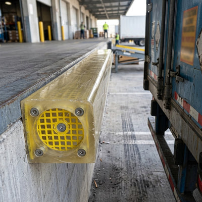 100 x 80mm Heavy Duty Loading Bay Impact Buffer - 1 Metre