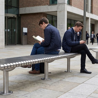 1820mm stainless steel bench with tubular frame