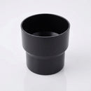 63mm Outlet to Downpipe Length Connector — RAL 9005