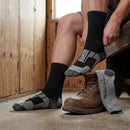 Recycled Thermoregulating Work Socks 2-Pack - Black/Aluminium