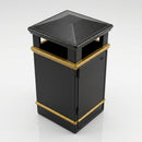 112 Litre Closed Top Litter Bin Fibreglass Composite (view 2)