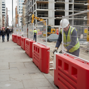 Dark Gray Premium Barrier Mesh Hoarding Panel with Anti-Climb Design