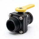2" Camcup Stubby Ball Valve Adaptor with Male Thread (view 2)