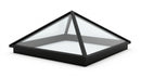 4 Panel Pyramid Roof Lantern - Glass Rooflight 1000x1000mm (view 2)