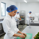 Light Gray Premium Metal Detectable Hairnet Pack of 100 - Blue