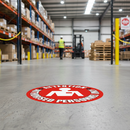 Dark Gray Premium Attention Authorised Personnel Only Floor Sign - Slip Resistant