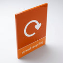 A4 Mixed Recycling Perspex Plate with Vinyl Label (view 2)