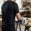 Lightweight Bamboo Charcoal Work T-Shirt - Black
