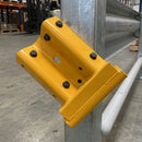 Pedestrian End Barrier - Yellow Finish