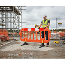 Gray Premium Gate ID Barrier with Reflective Panel for Safety