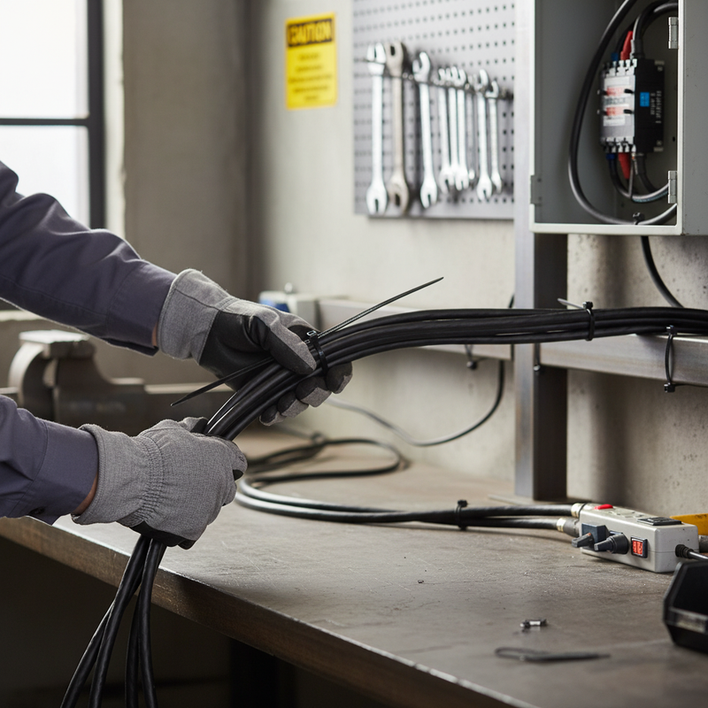 Dark Slate Gray Heavy Duty Cable Ties 200 X 4.8mm (Pack of 100) - Premium Quality